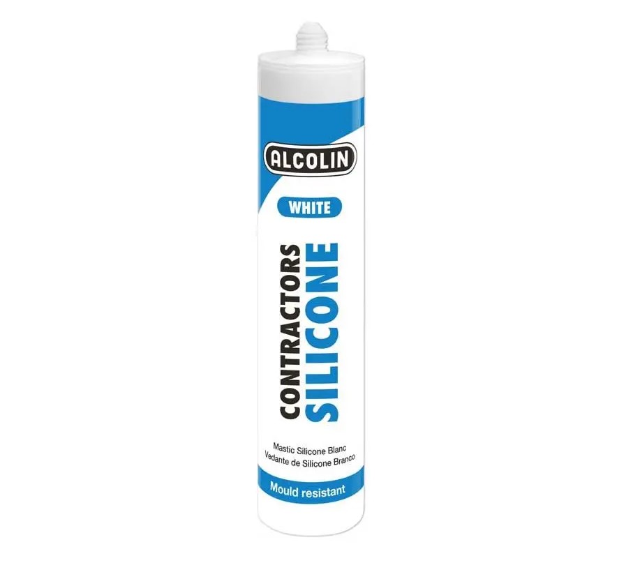 Alcolin Contractors Silicone, White, 260ml