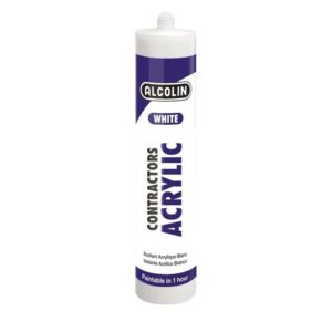 Alcolin Contractors Acrylic, White, 260ml