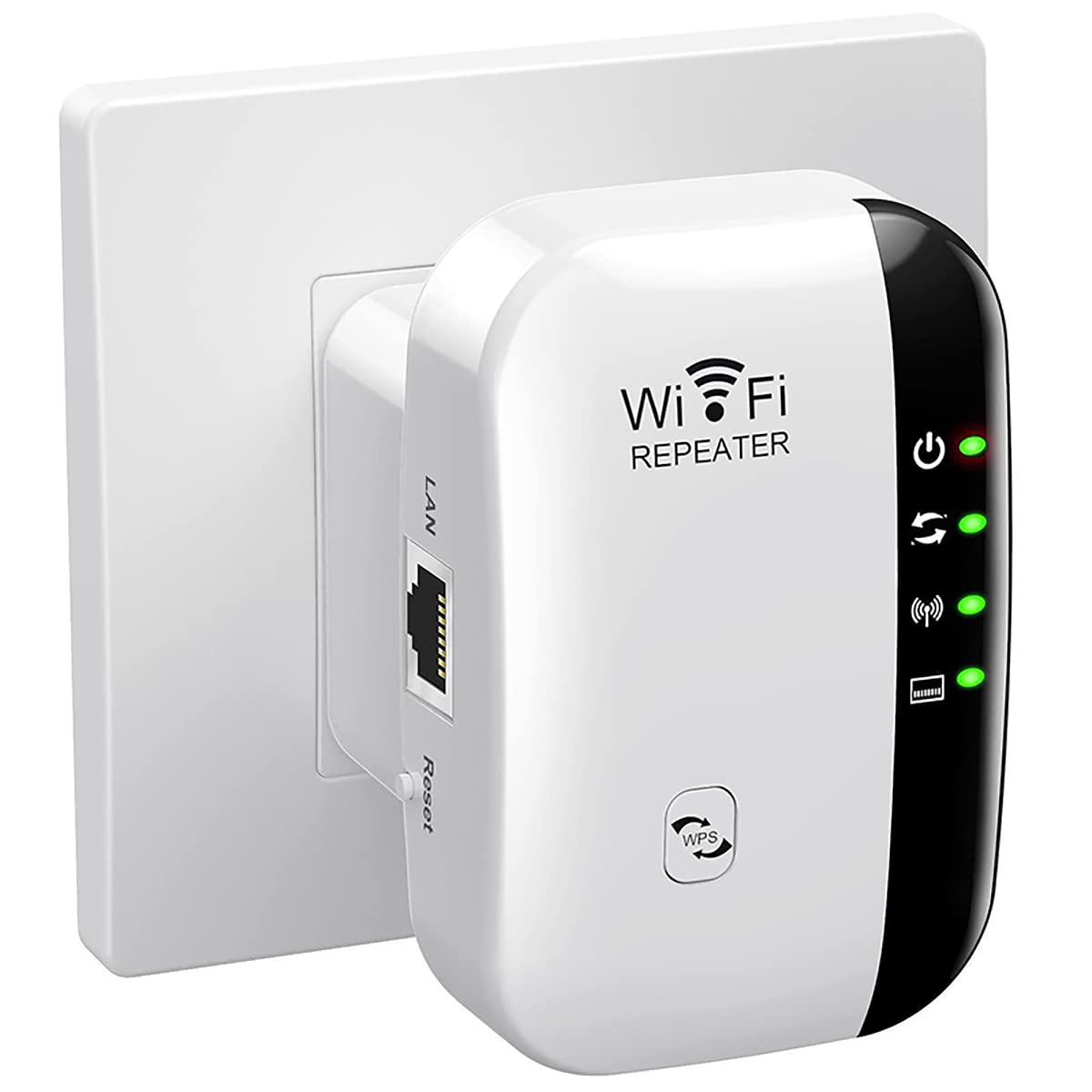 Wireless WiFi Repeater EU Plug Long Range 10/100Mbps Signal Extender Home Small Steamed Bun Design Signal Booster
