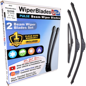 2013 Mercedes-Benz GL550 Wiper Blades w/1yr Warranty (Set of 3) w/Rear Wipers