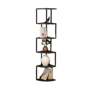 Corner Floor Bookshelf Display Rack