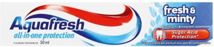 Aquafresh All-in-One Fresh & Minty Toothpaste (50 ml, Pack of 1)