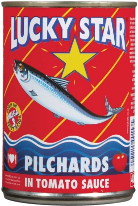 🐟 LUCKY STAR PILCHARDS IN TOMATO OR HOT CHILLI SAUCE 400G 🐟